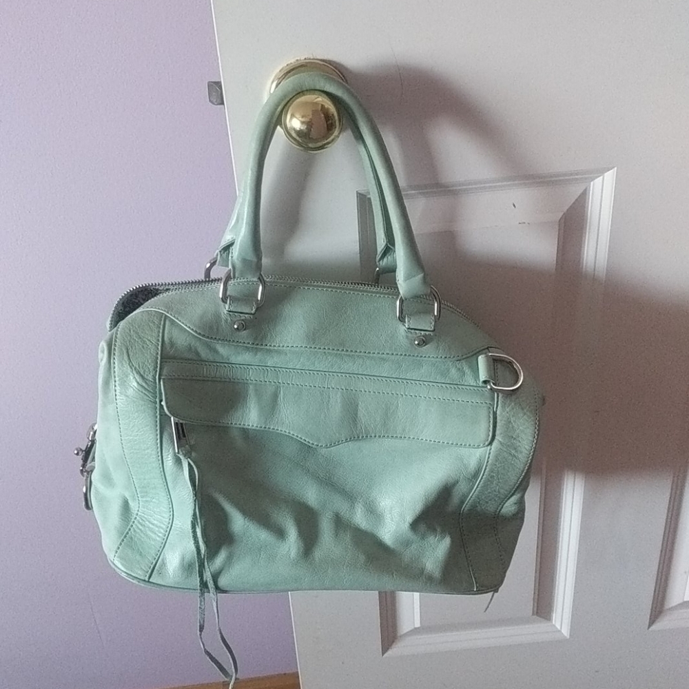 Mint Leather Satchel purse